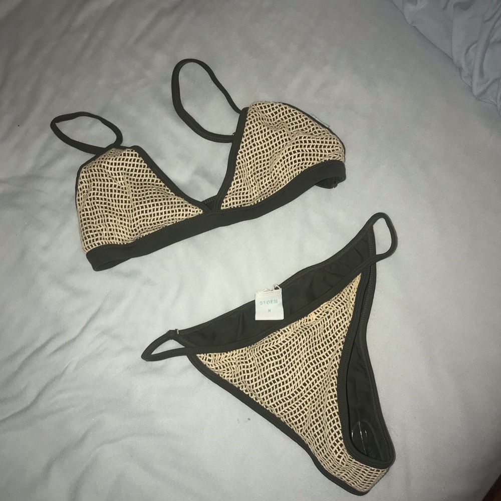 crocheted bikini set
